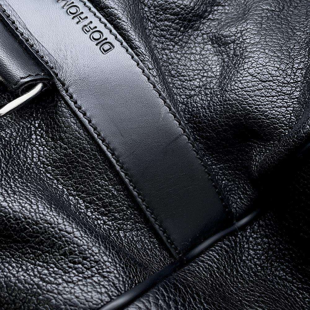 Dior Boston bag leather Homme shoulder travel black Christian - Picture 7 of 12